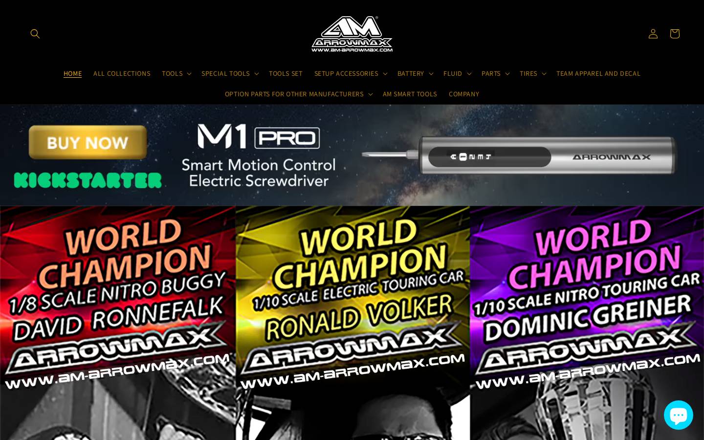 am-arrowmax.com homepage screenshot