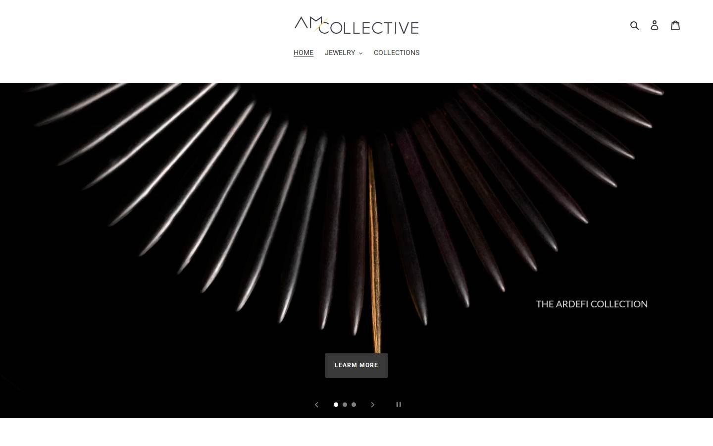 am-collective.com homepage screenshot