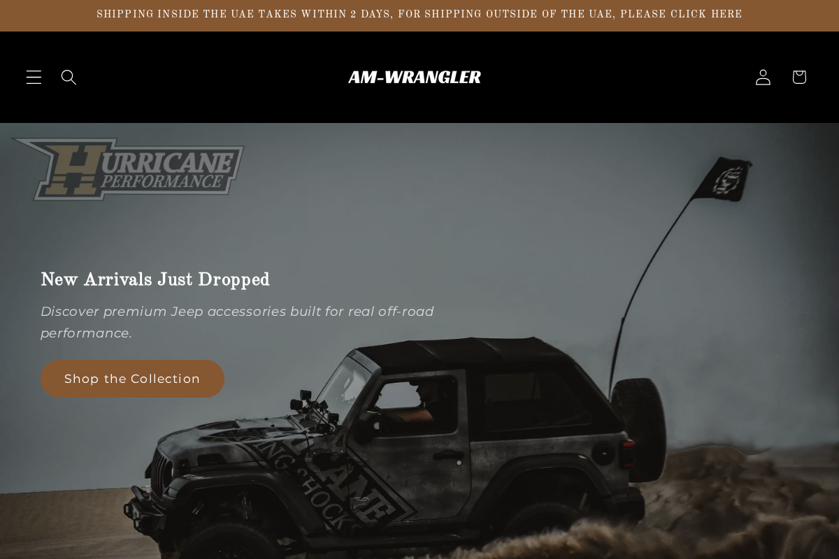 am-wrangler homepage screenshot