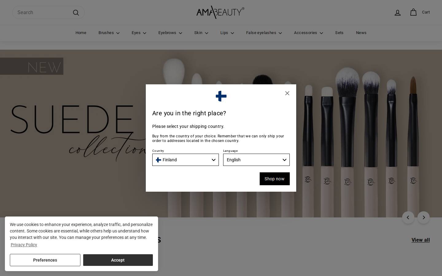 amabeauty.eu homepage screenshot