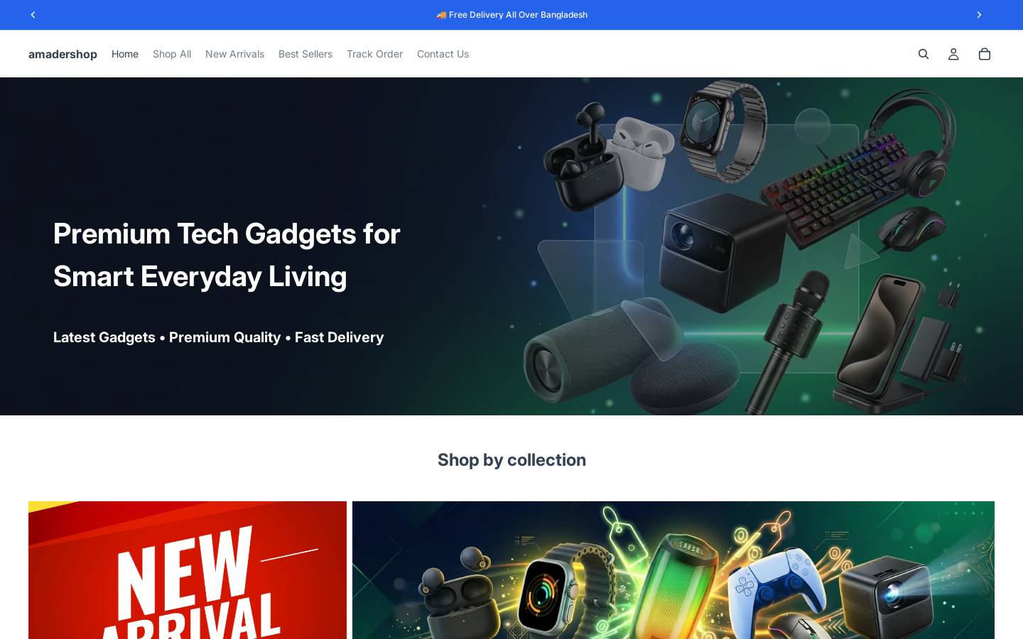 amadarshop.com homepage screenshot