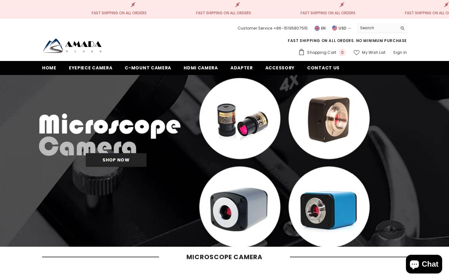 amadascope.com homepage screenshot