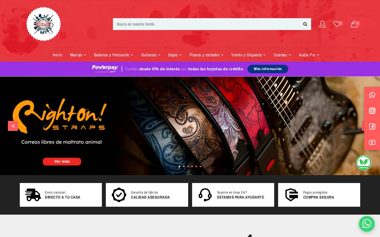 amadeus123.com homepage screenshot