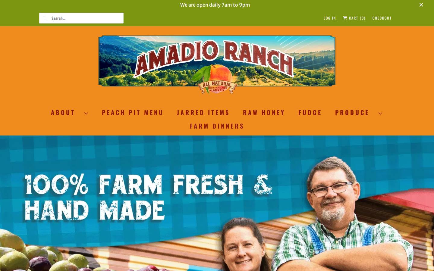 amadioranch.com homepage screenshot