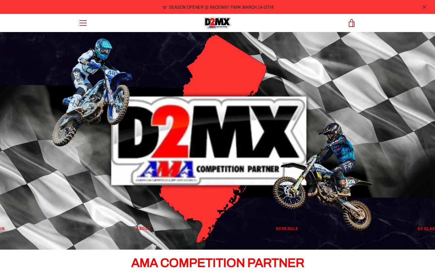 amadistrict2racing.com homepage screenshot