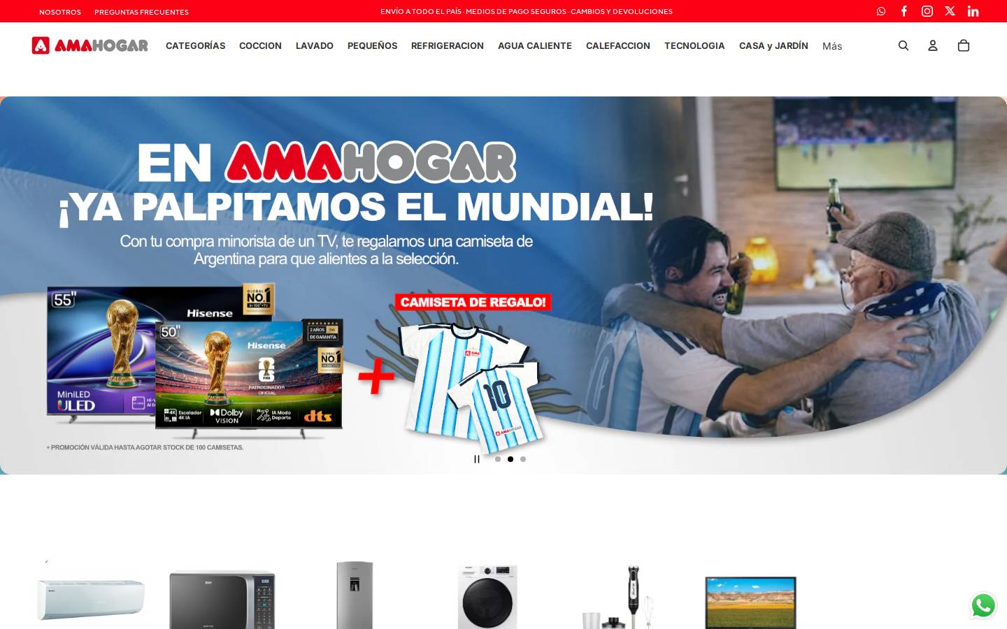 amahogar.com.ar homepage screenshot