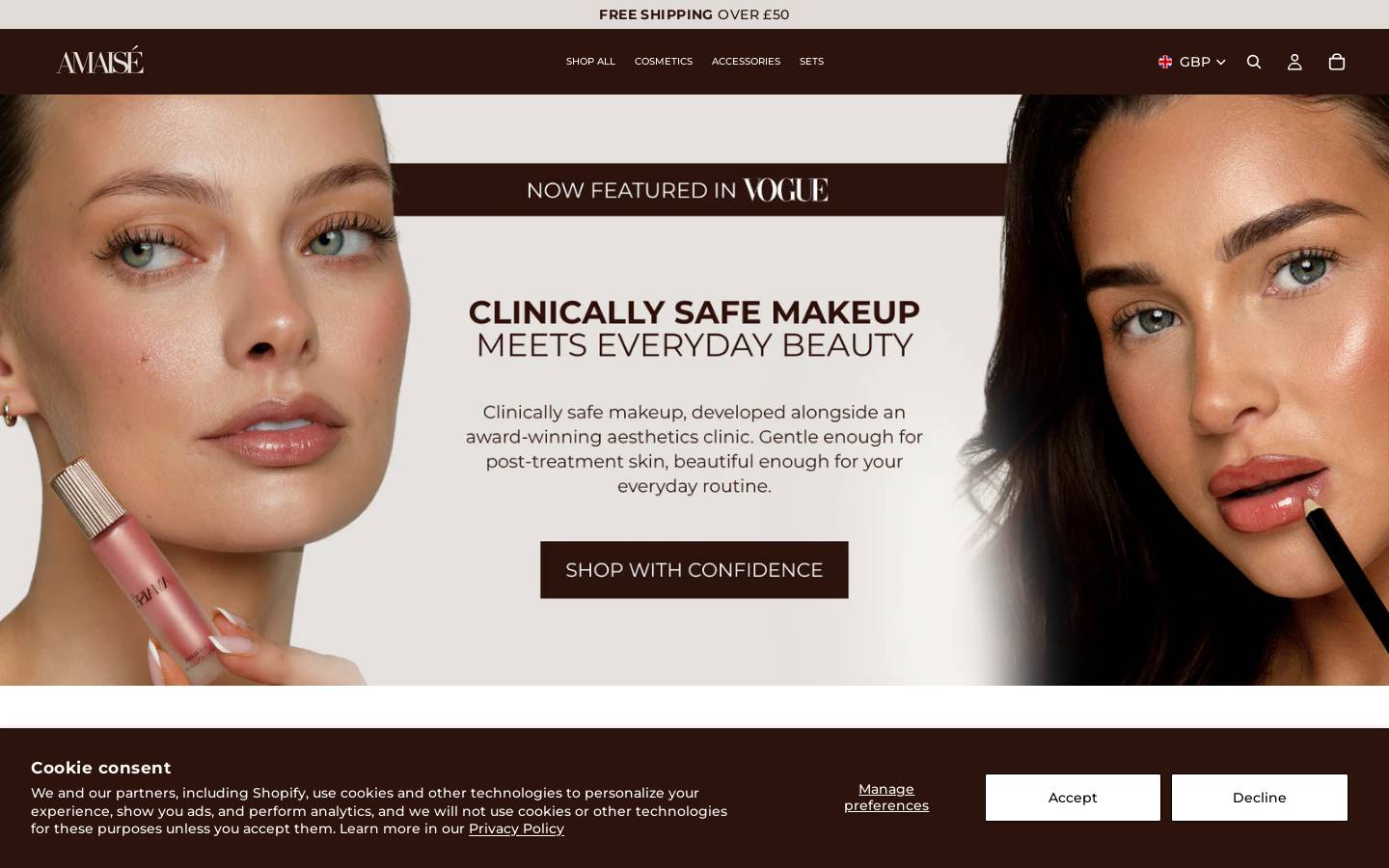 Amaisé  homepage screenshot