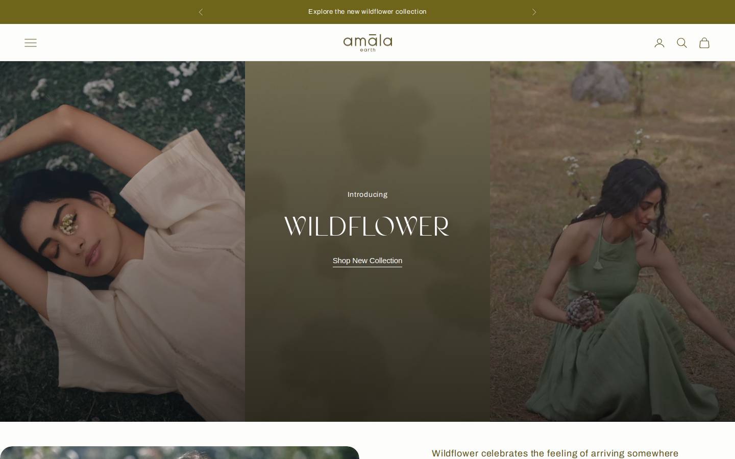 amalaearth.store homepage screenshot