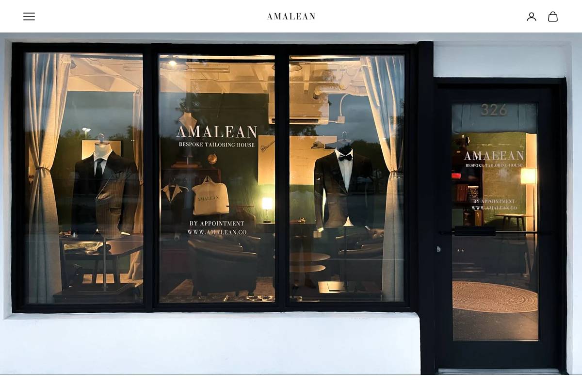 amalean.co homepage screenshot