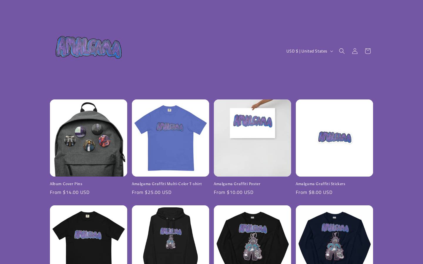 amalgama-shop.com homepage screenshot