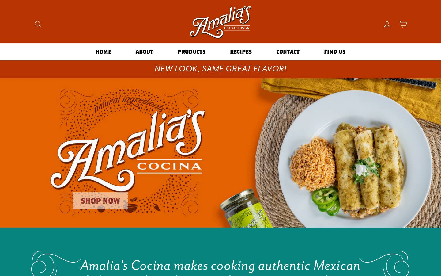 amaliascocina.com homepage screenshot