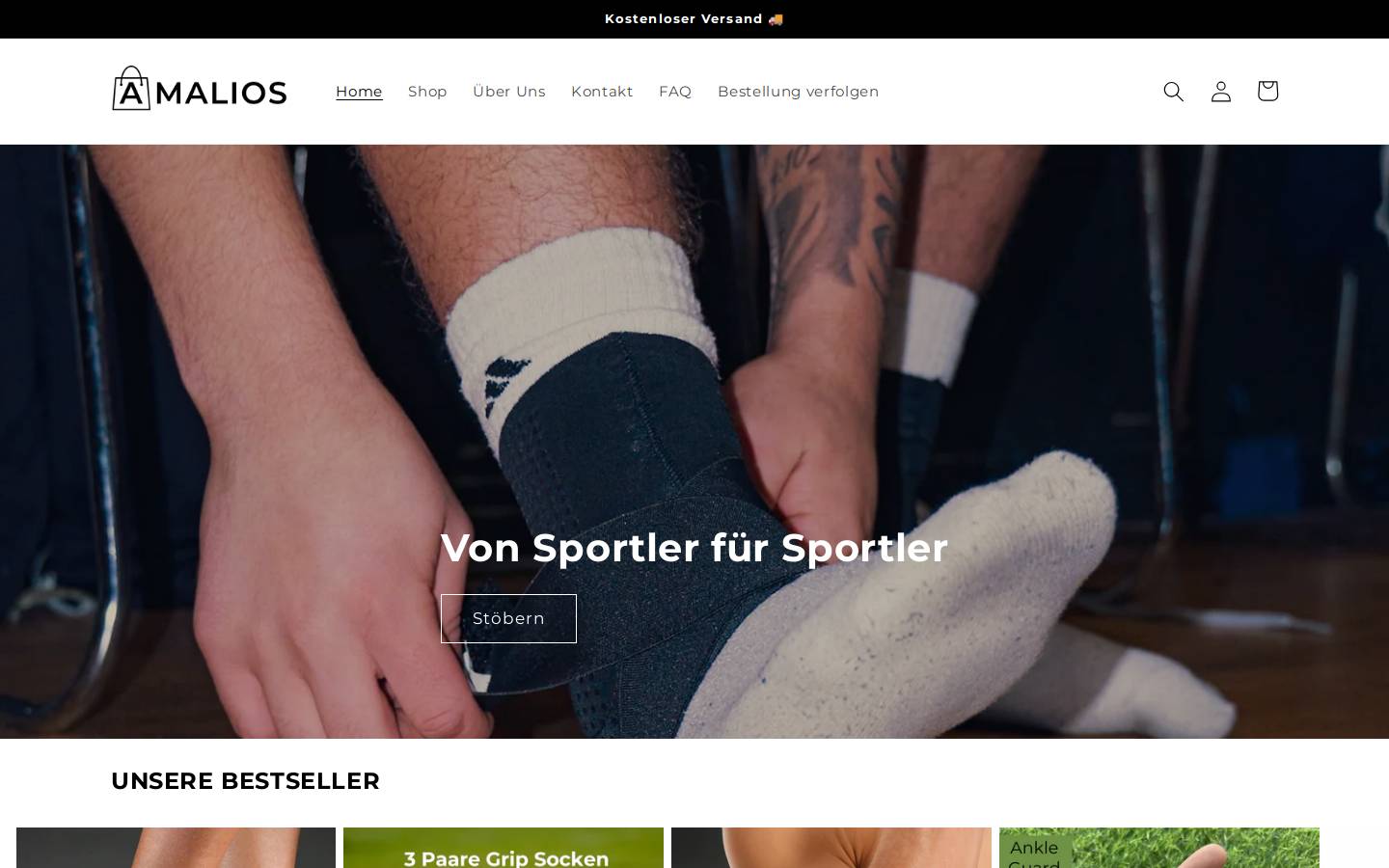 Amalios homepage screenshot