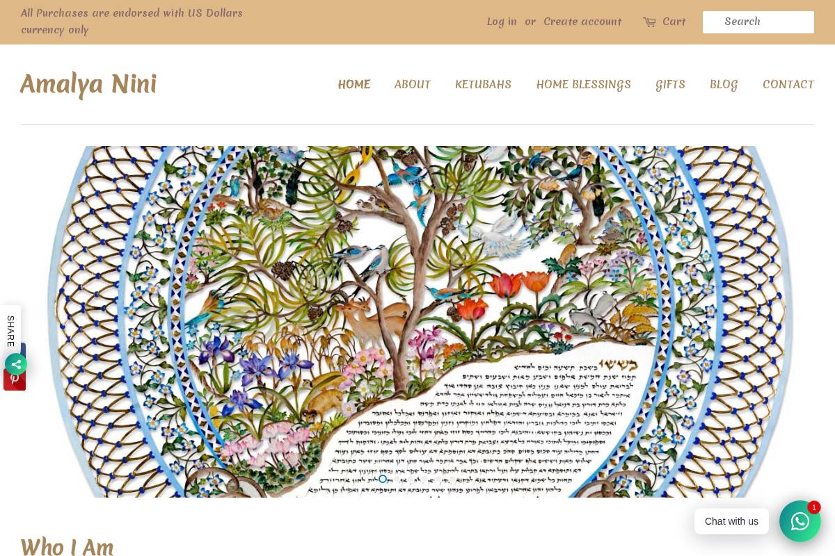 amalyanini.com homepage screenshot