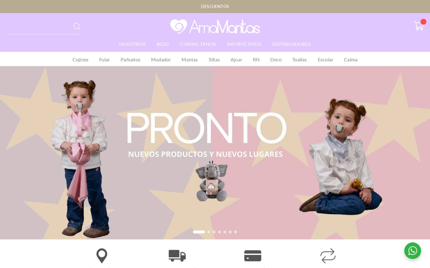 amamantas.com homepage screenshot