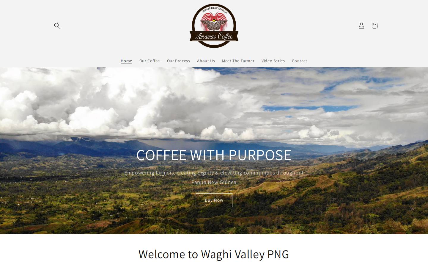 amamas.coffee homepage screenshot