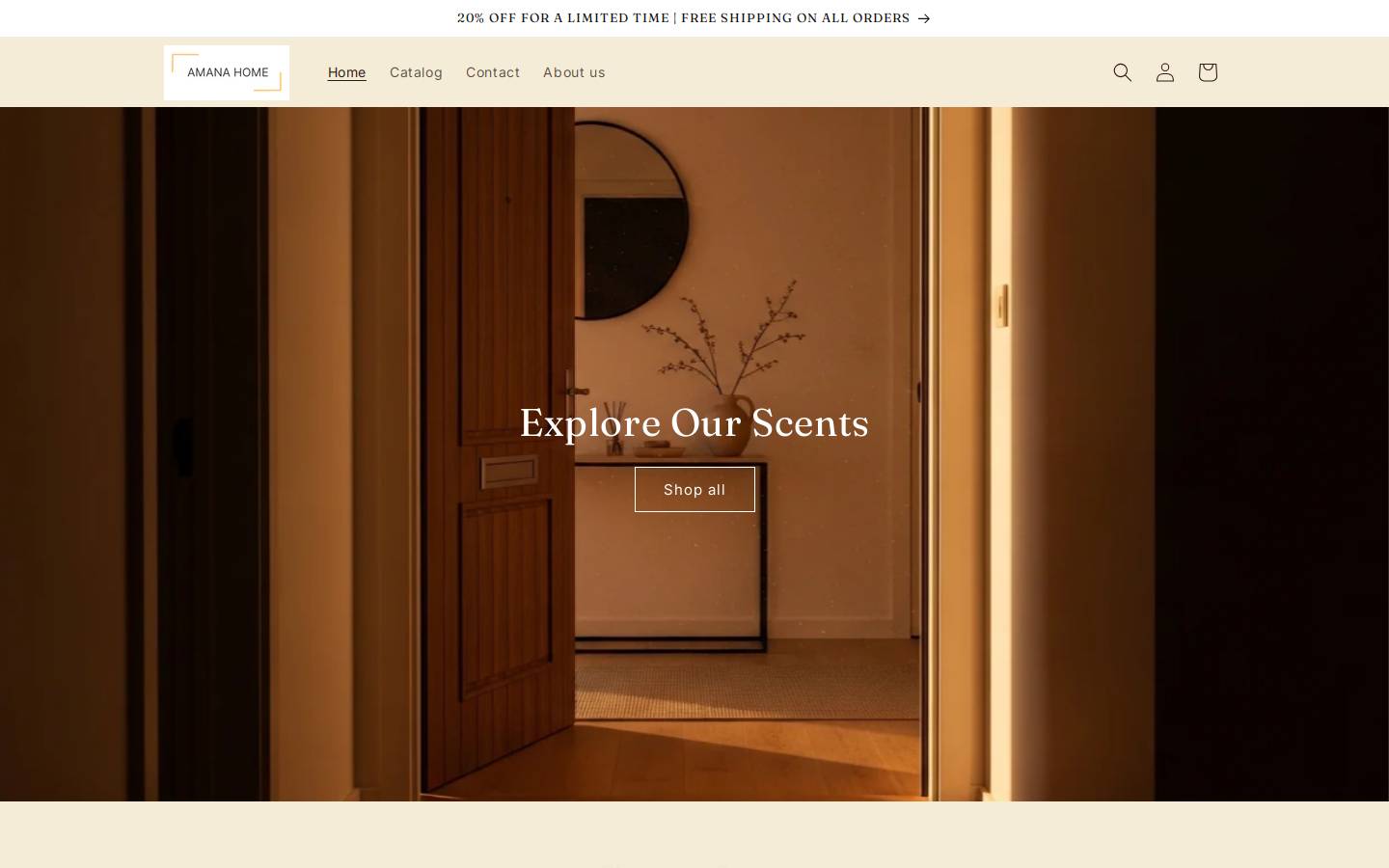 amanahome.ca homepage screenshot