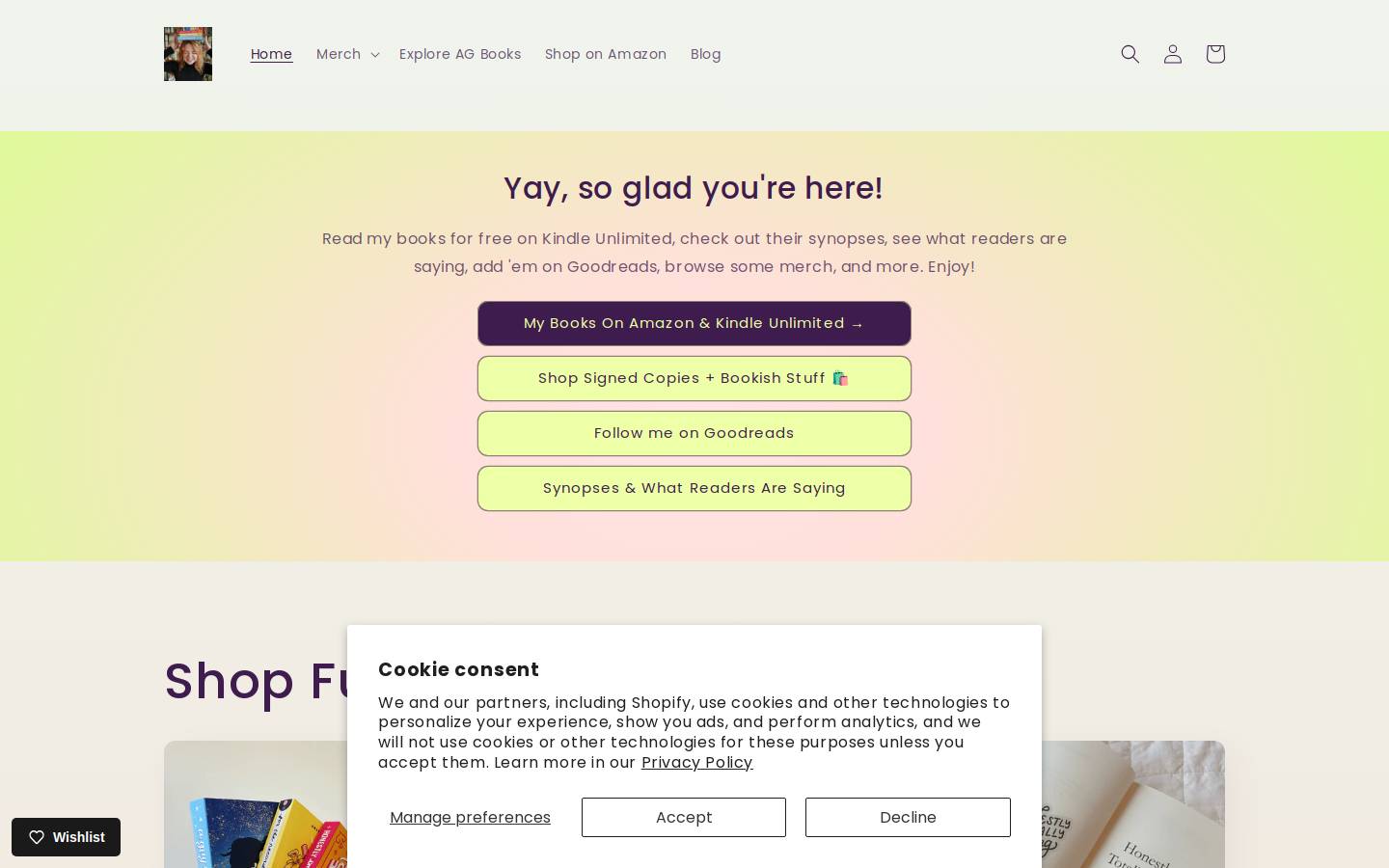 amandagambill.com homepage screenshot