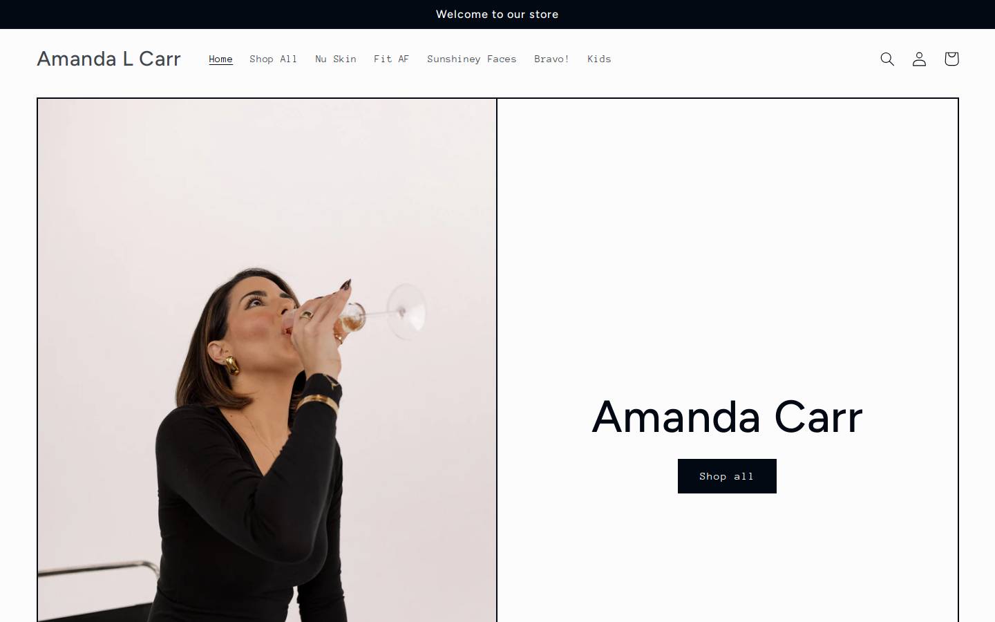 amandalcarr.com homepage screenshot