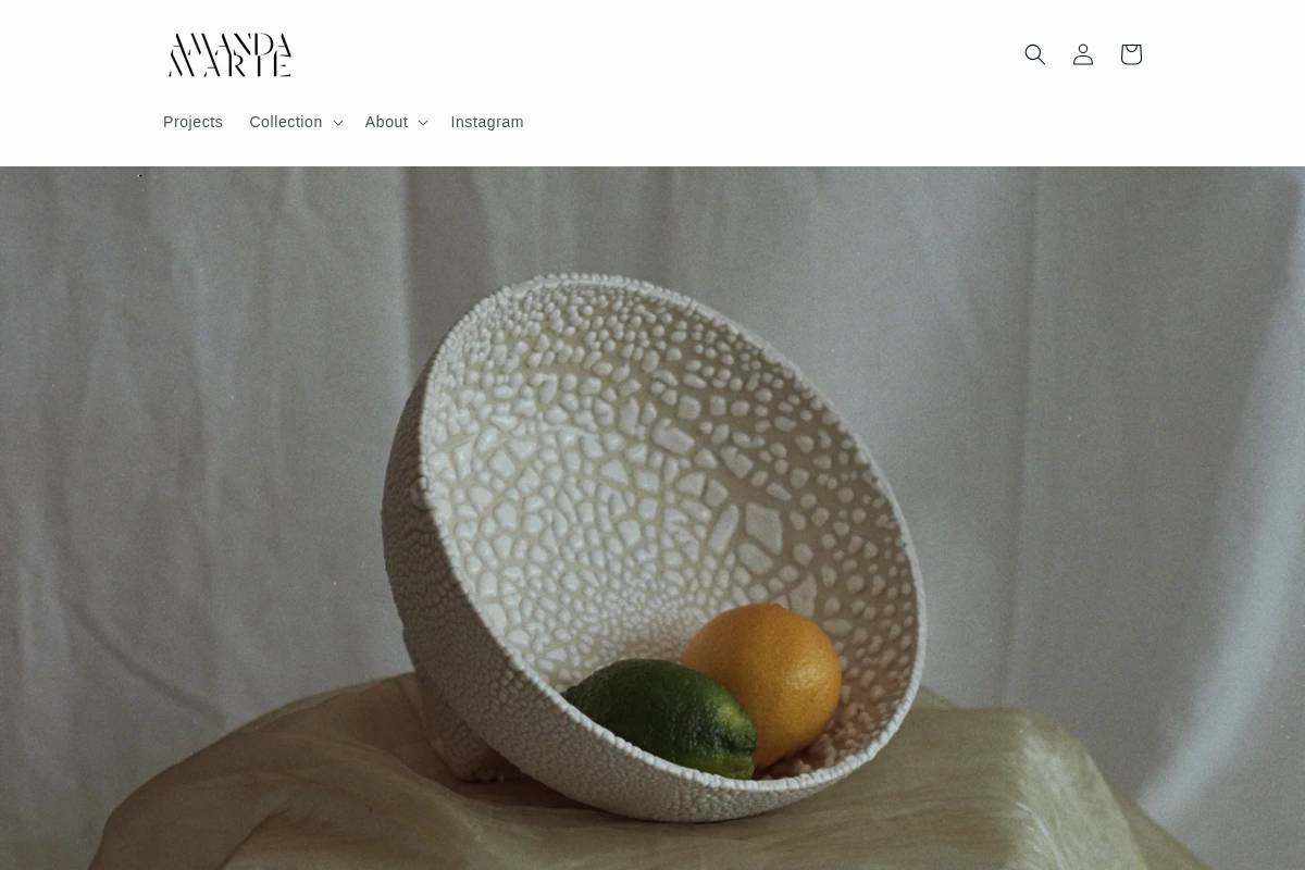 amandamarieceramics.com homepage screenshot