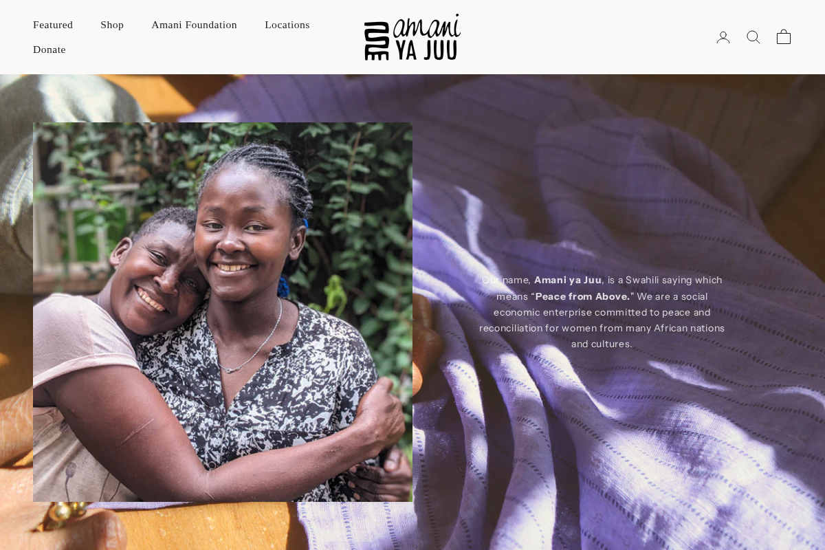 Amani ya Juu homepage screenshot