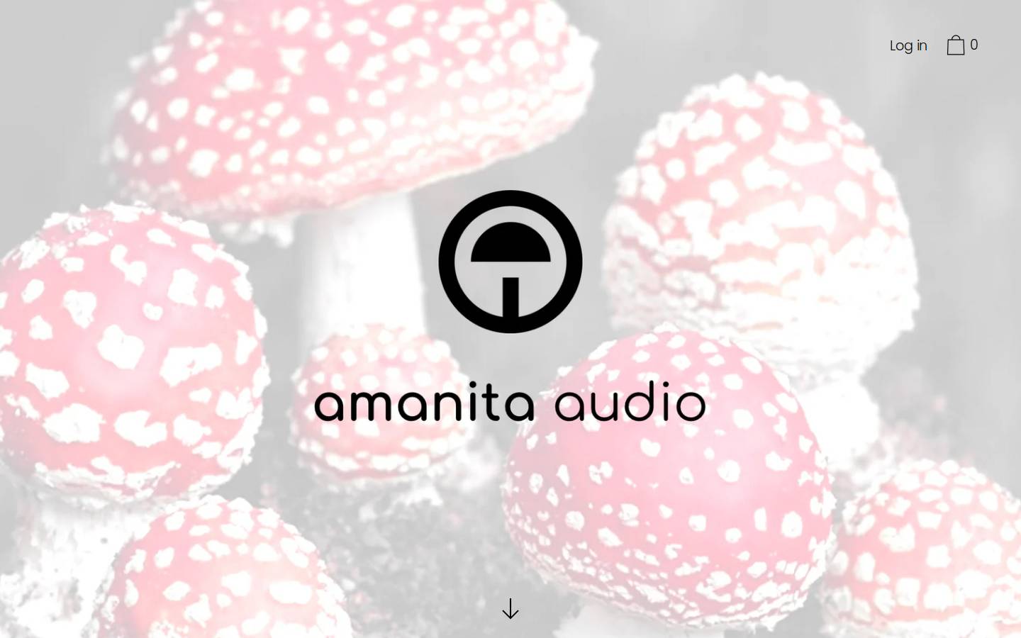 amanita.audio homepage screenshot
