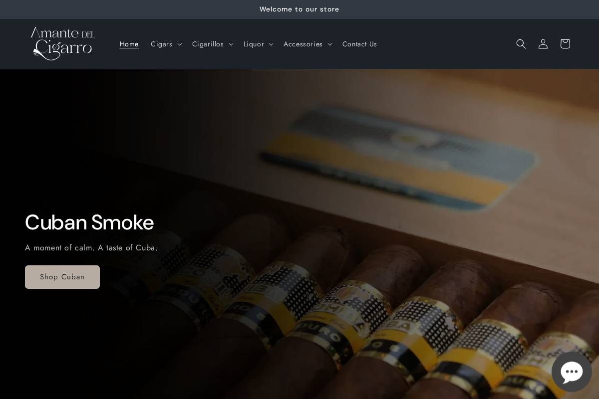 amantedelcigarro.com homepage screenshot