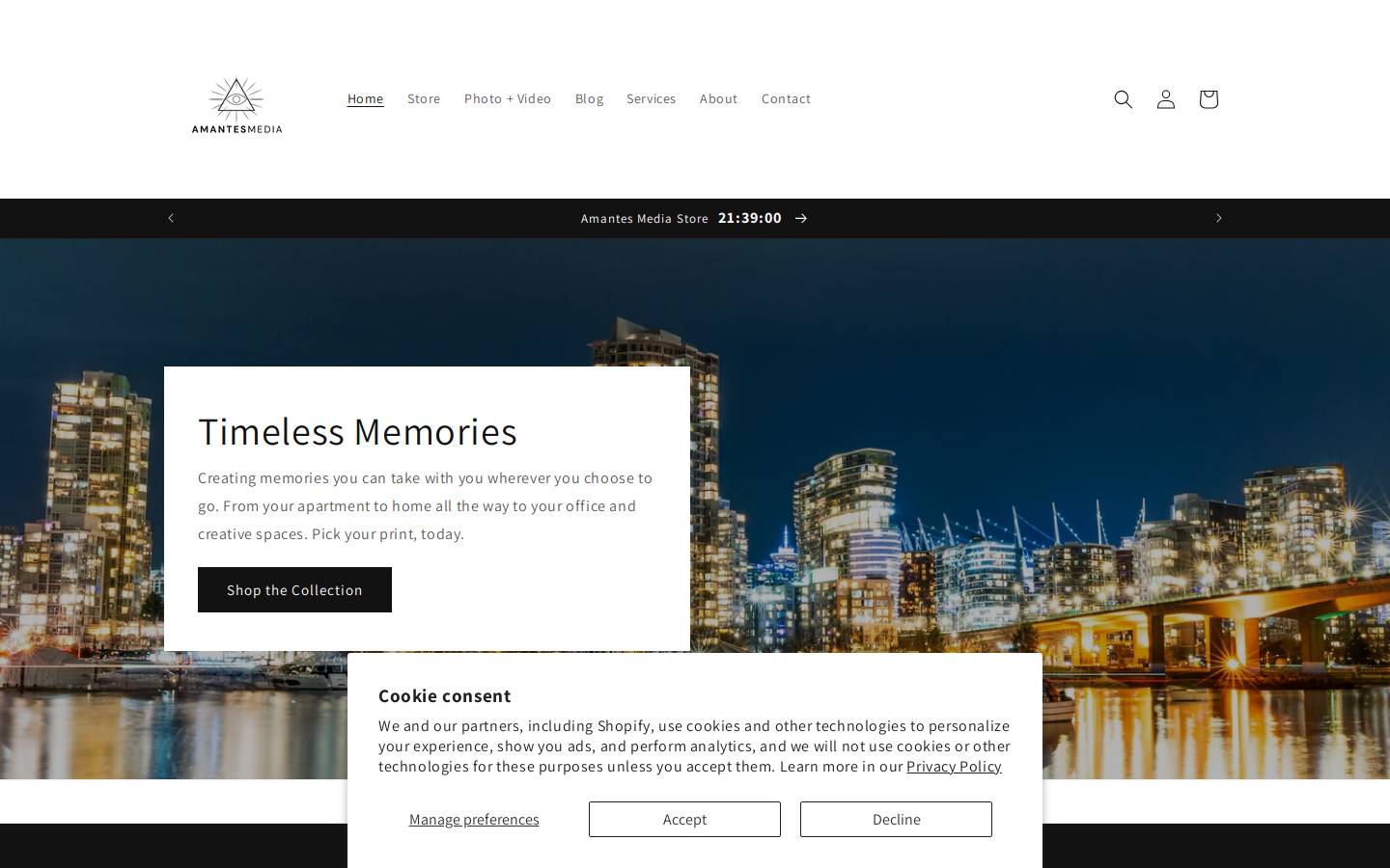 amantesmedia.com homepage screenshot