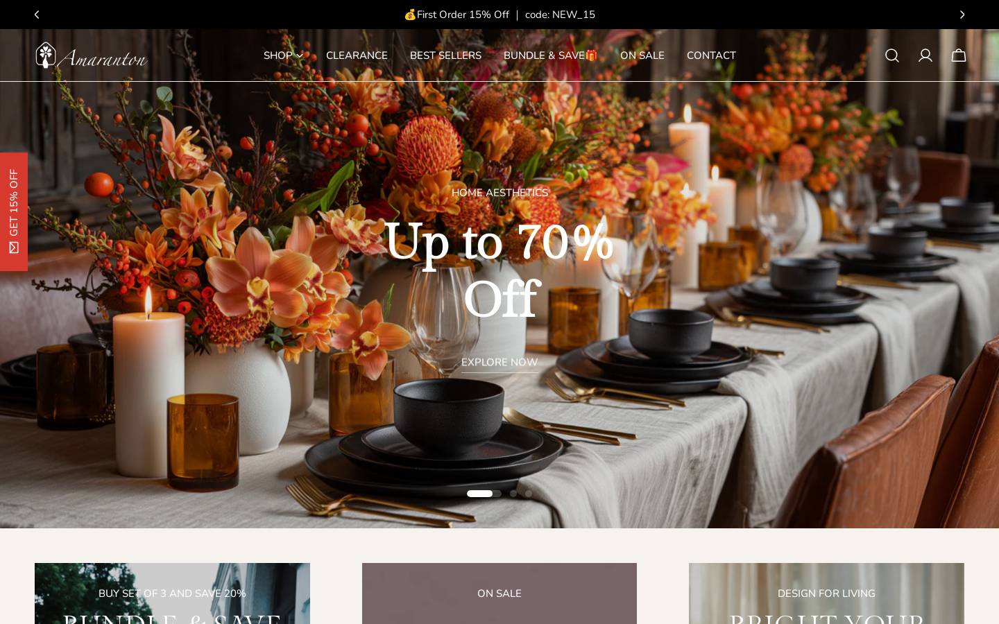 Amaranton homepage screenshot