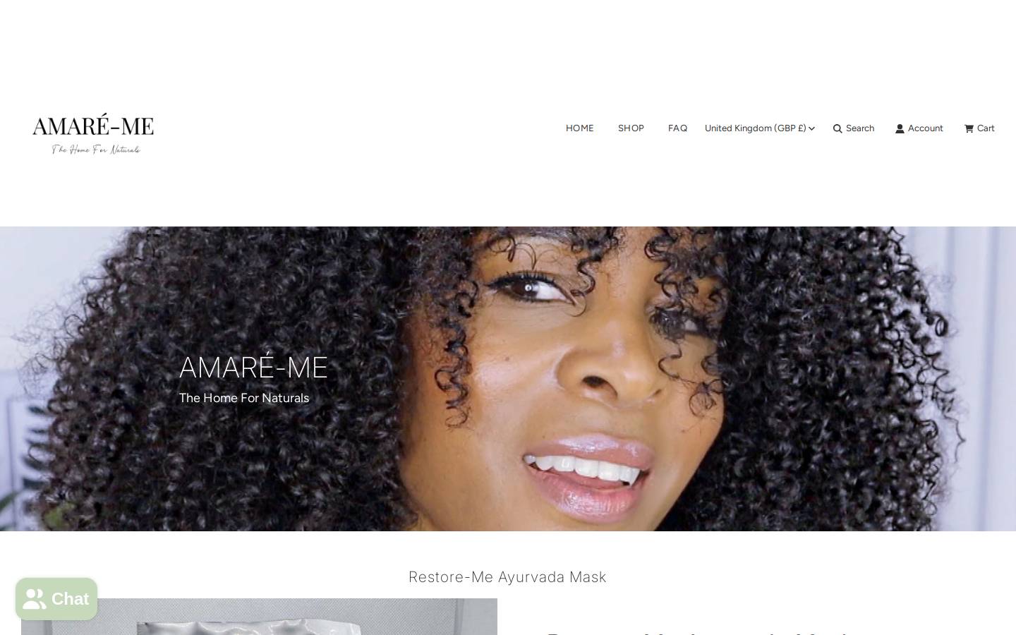 amare-me.com homepage screenshot