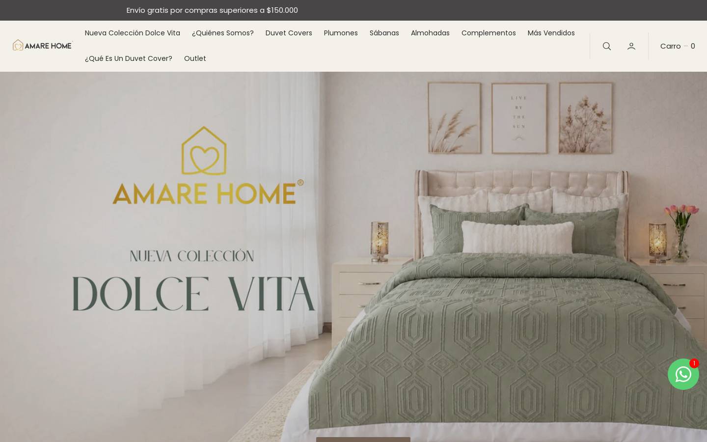 amarehome.co homepage screenshot