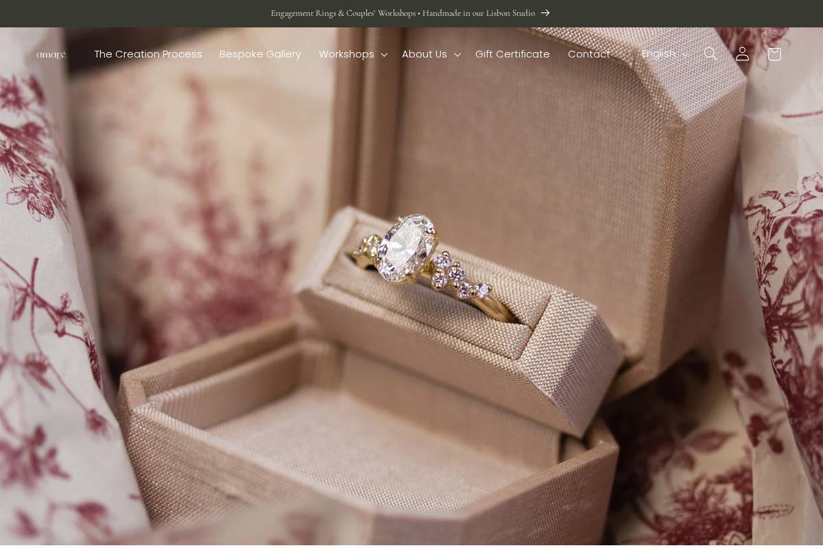 amarejewelry.co homepage screenshot