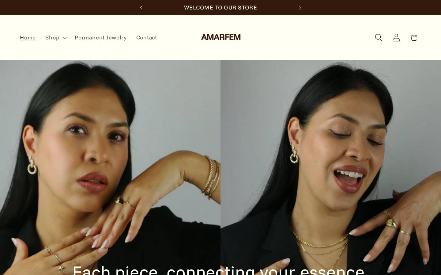 amarfem.com homepage screenshot