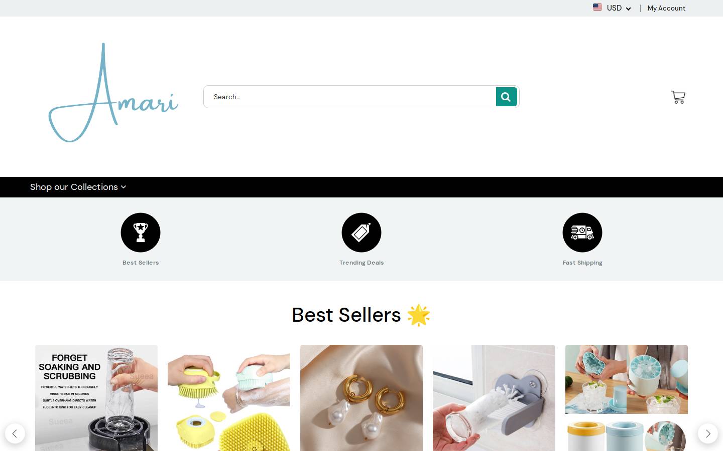amarispace.com homepage screenshot