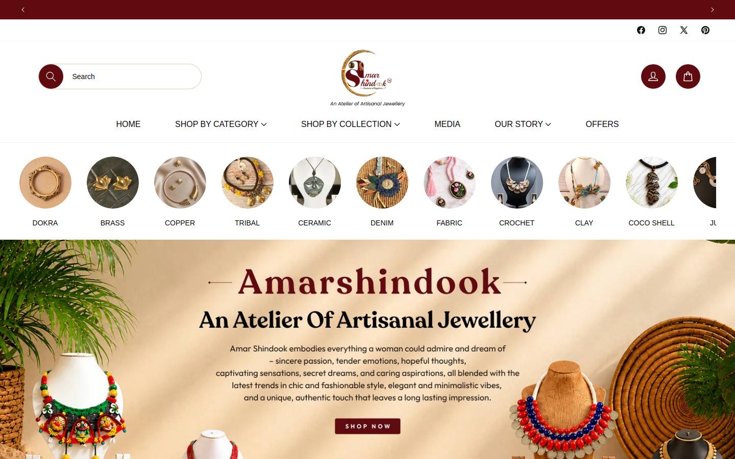 amarshindook.com homepage screenshot