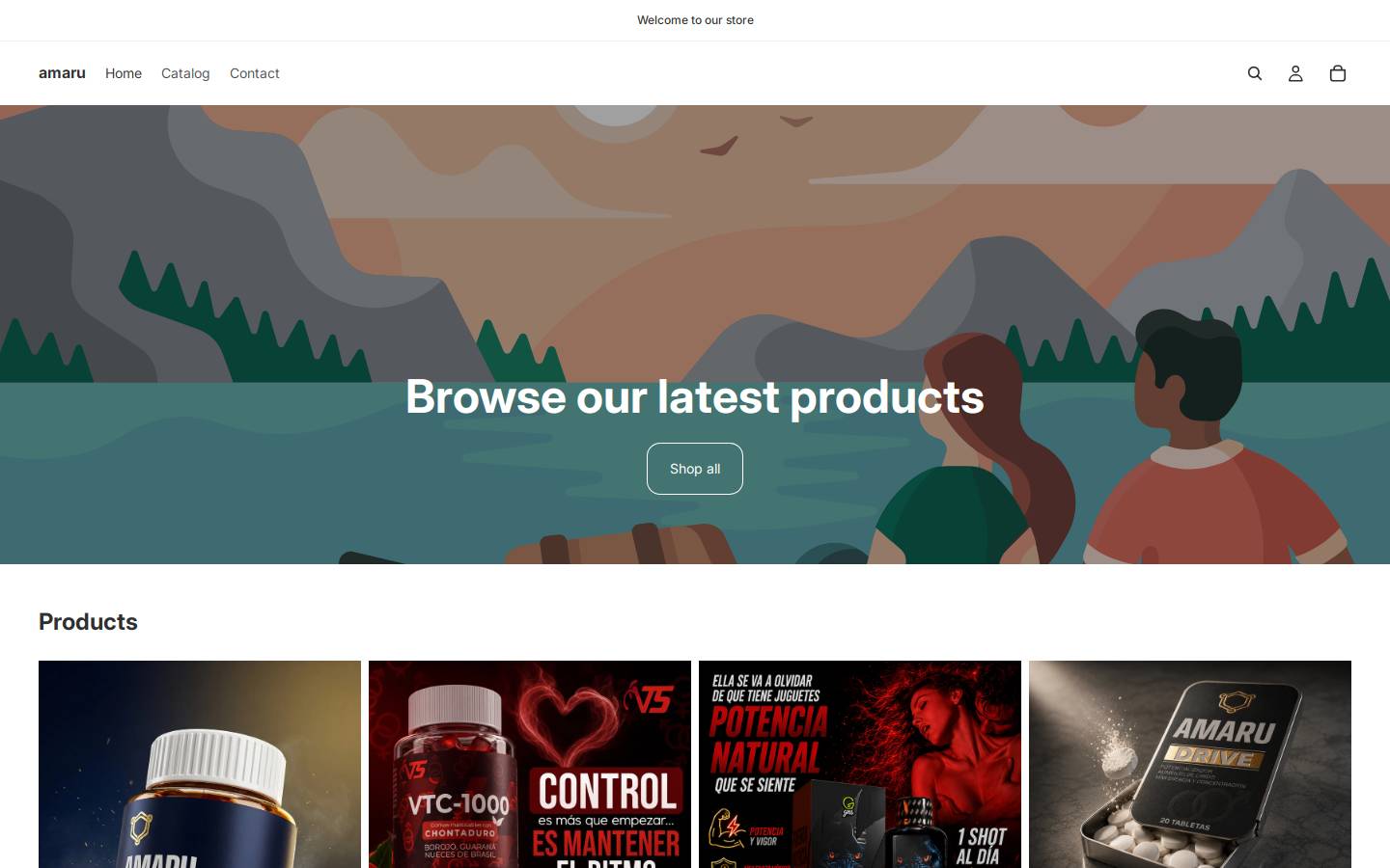 amarucol.com homepage screenshot