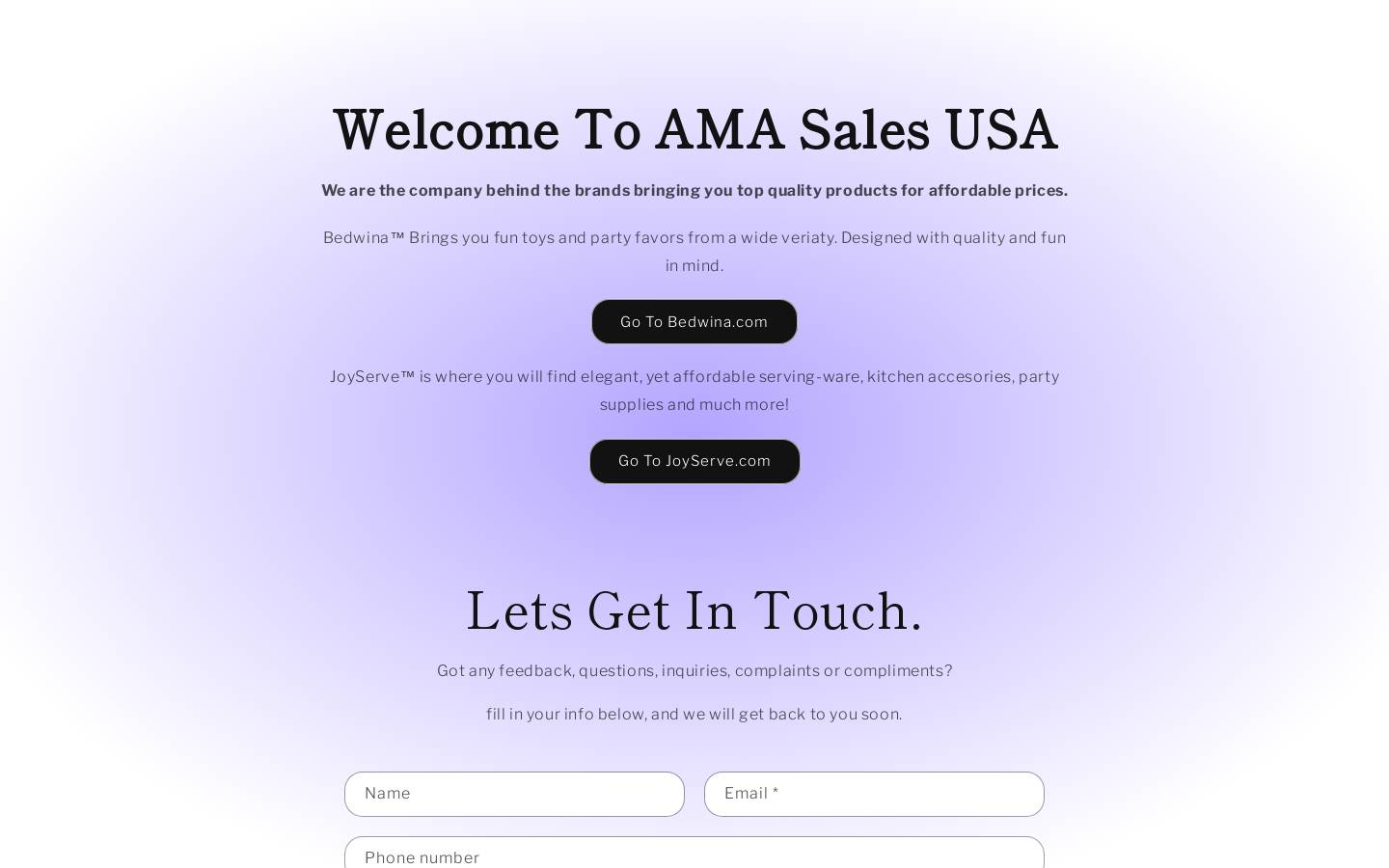 amasalesusa.com homepage screenshot