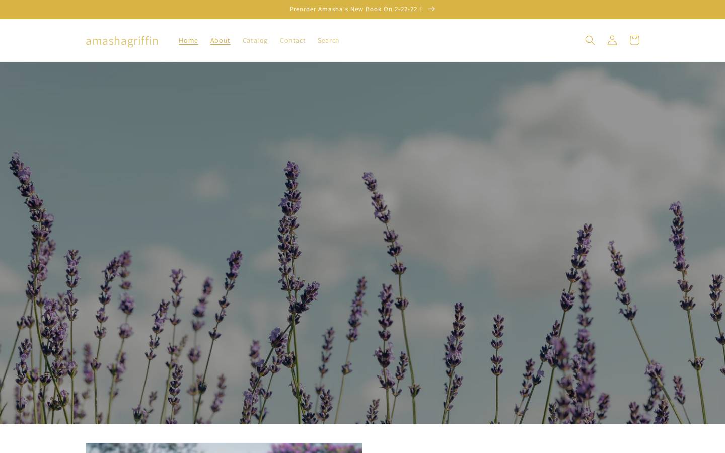amashagriffin.com homepage screenshot
