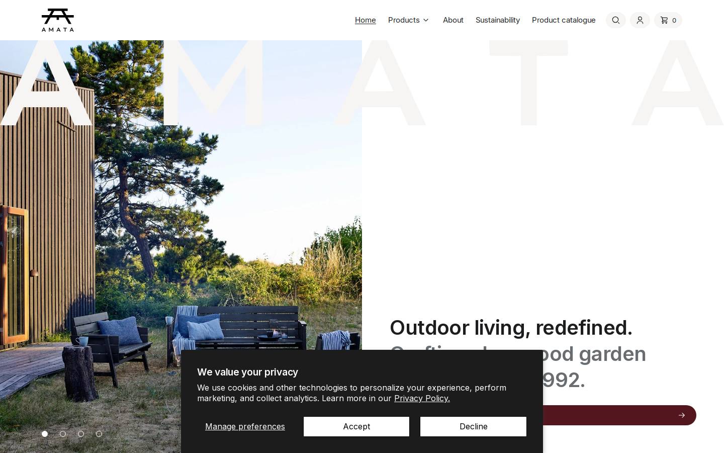 amatamoments.com homepage screenshot