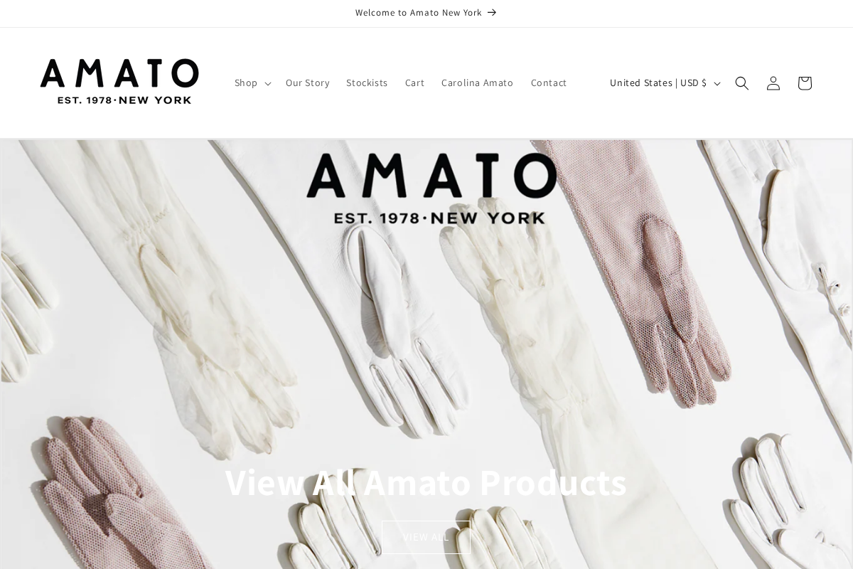 AMATO homepage screenshot