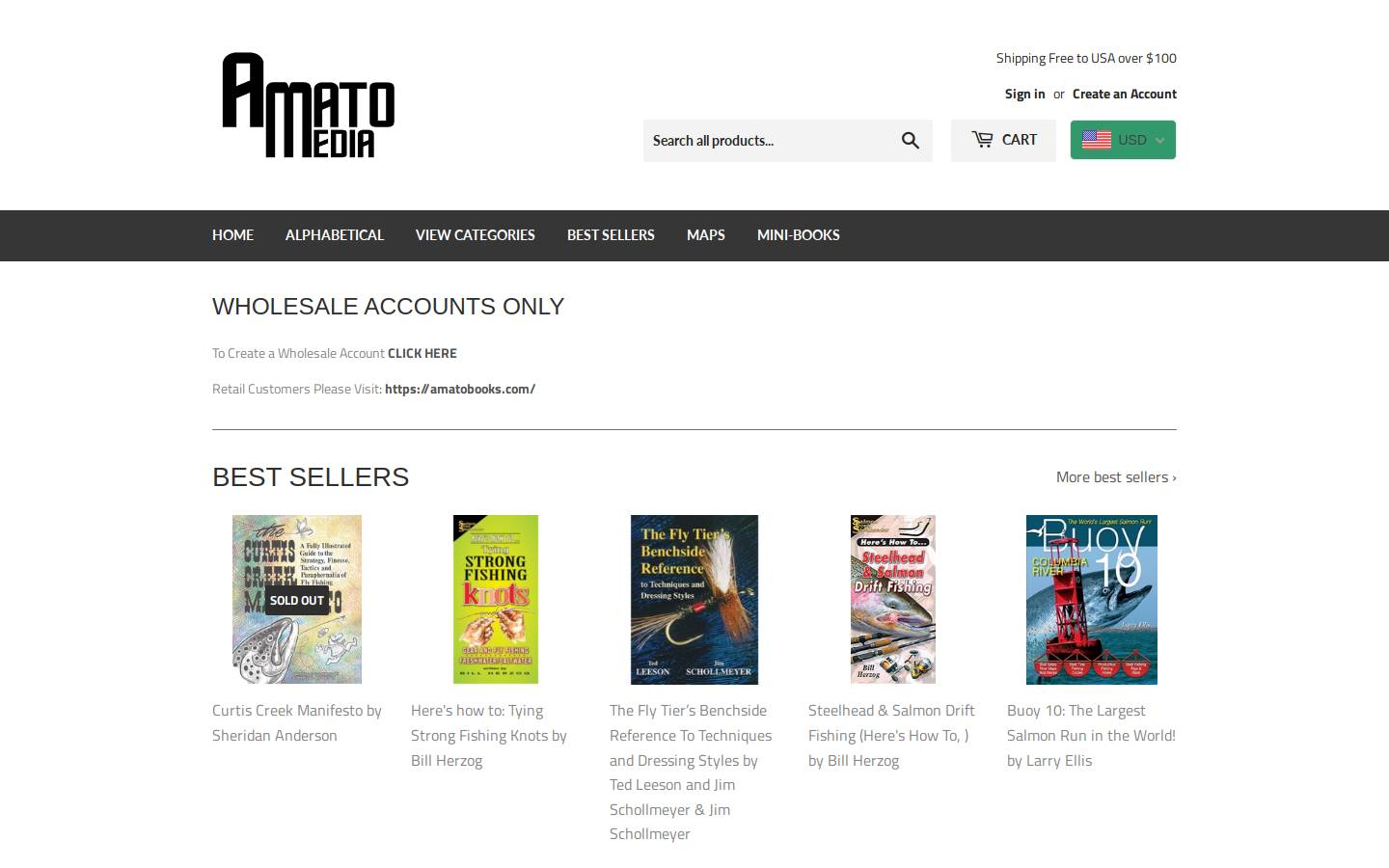 amatowholesale.com homepage screenshot