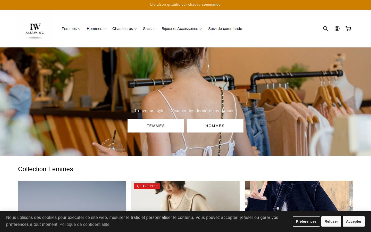 amawinc.com homepage screenshot