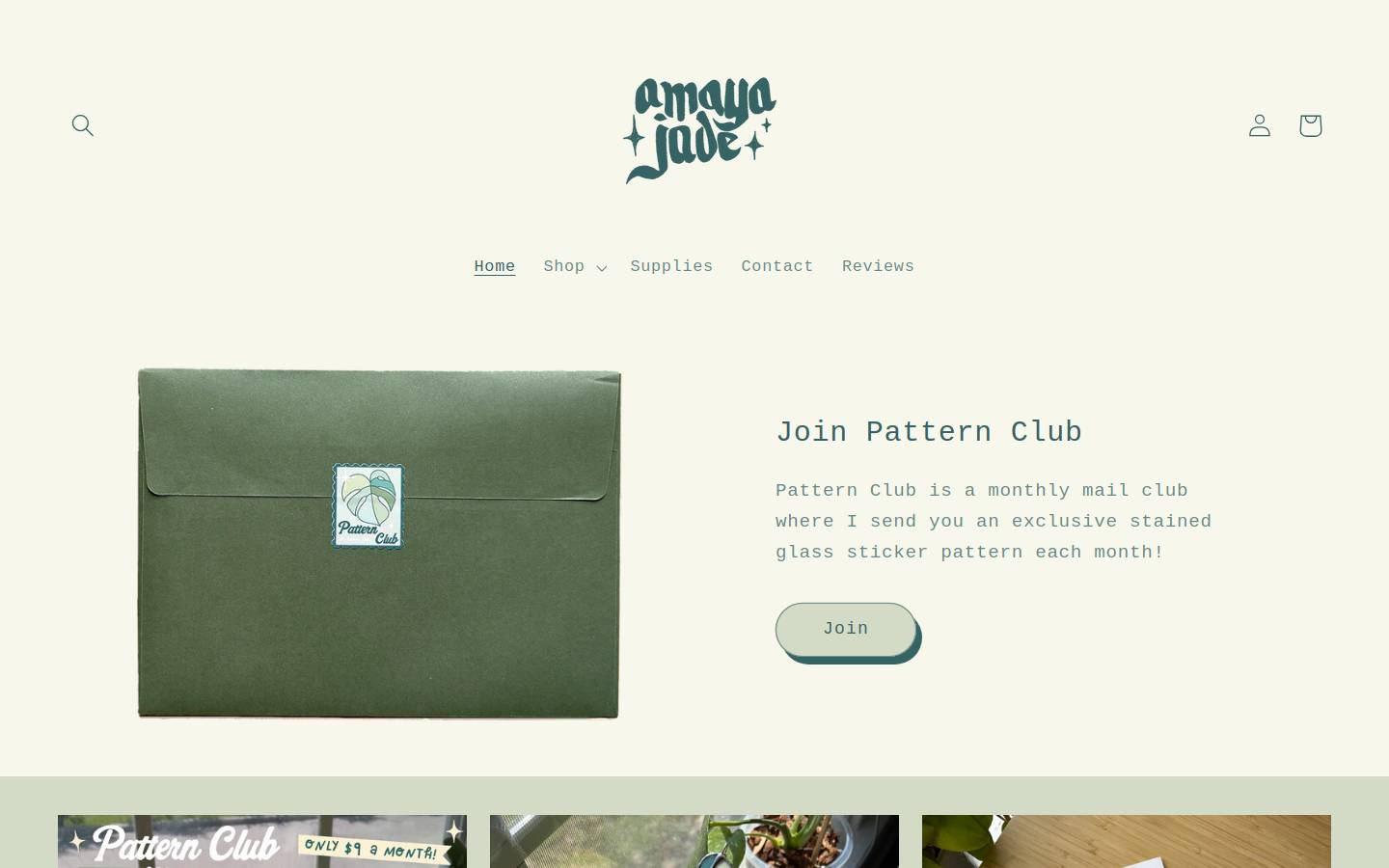 amayajade.com homepage screenshot