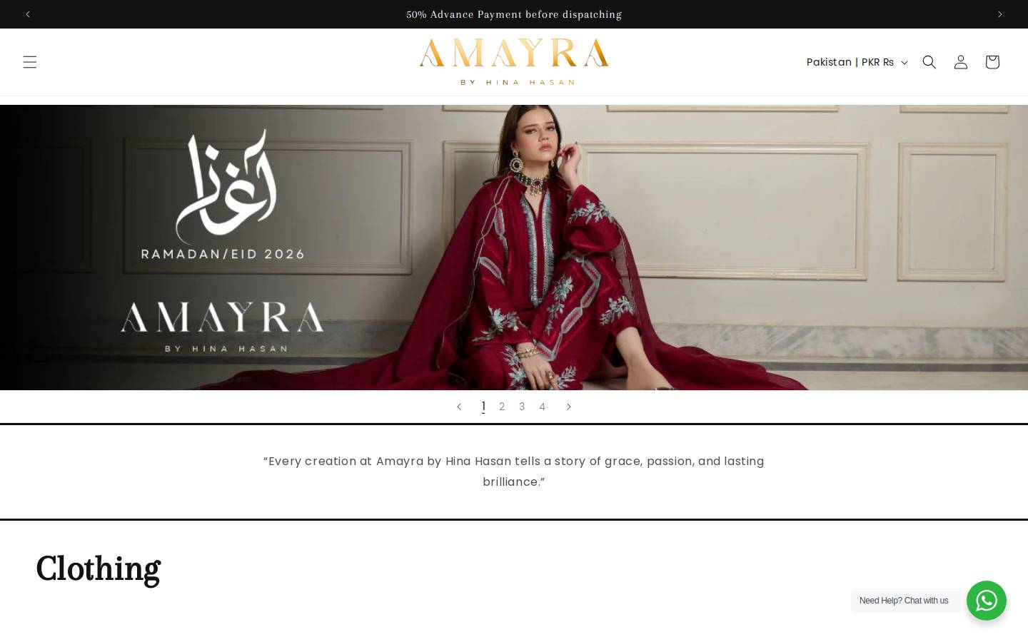 amayrajewels.com homepage screenshot