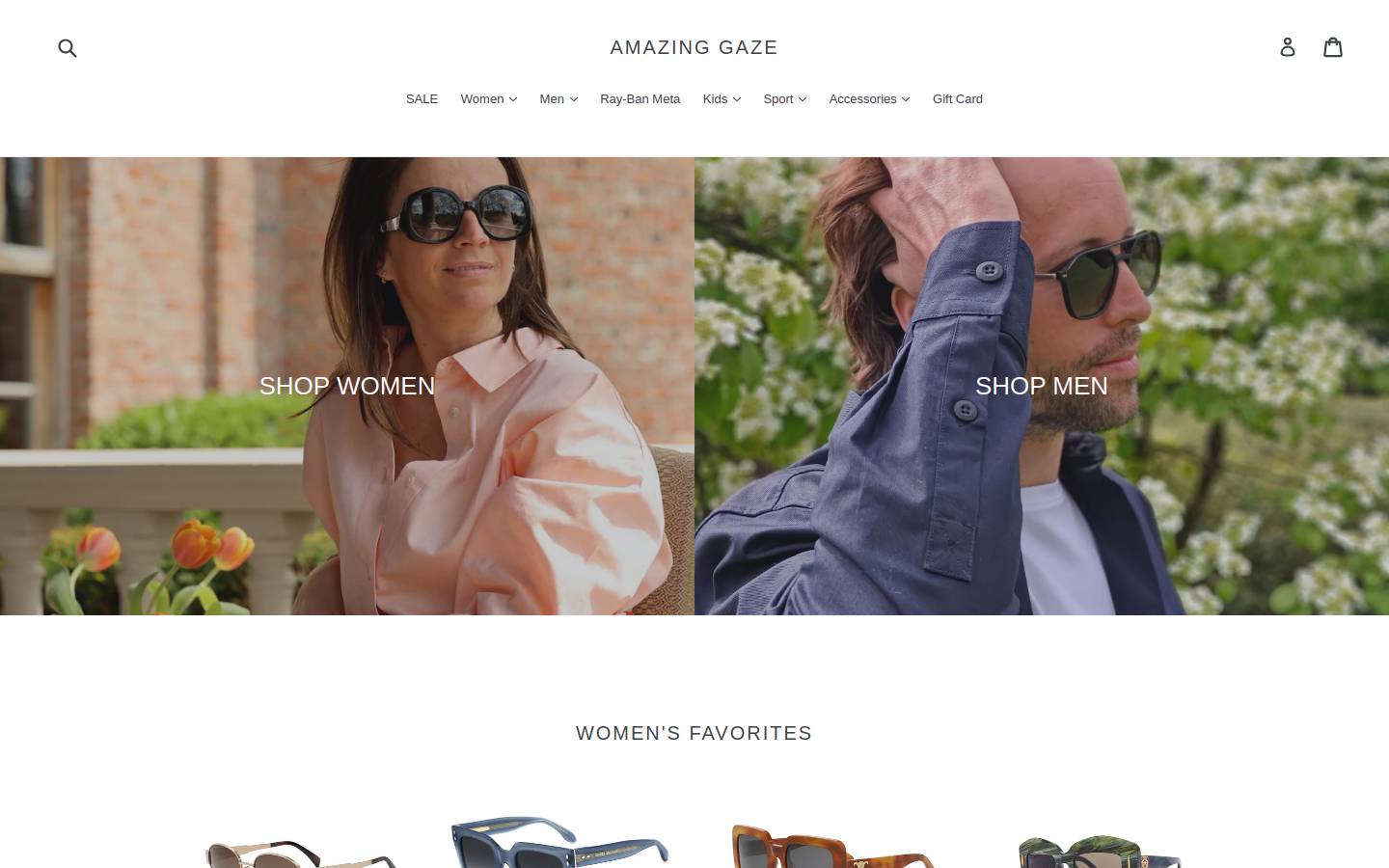 amazing-gaze.be homepage screenshot