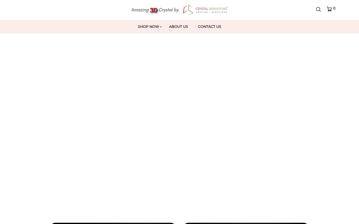 Amazing3dcrystal homepage screenshot