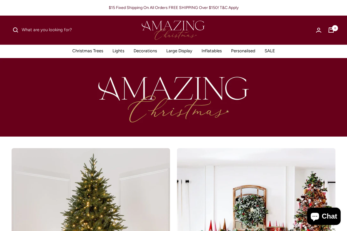 Amazing Christmas homepage screenshot