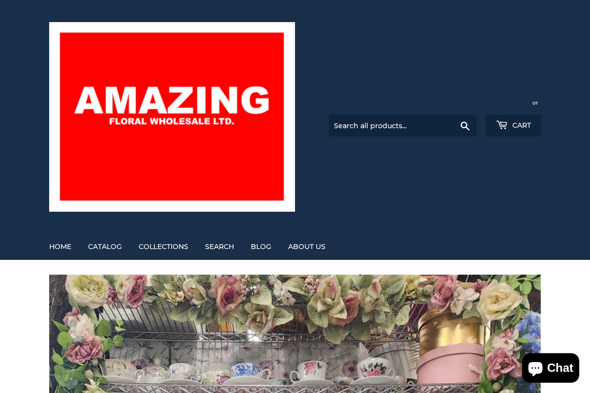 Amazing Floral Wholesale Ltd. homepage screenshot