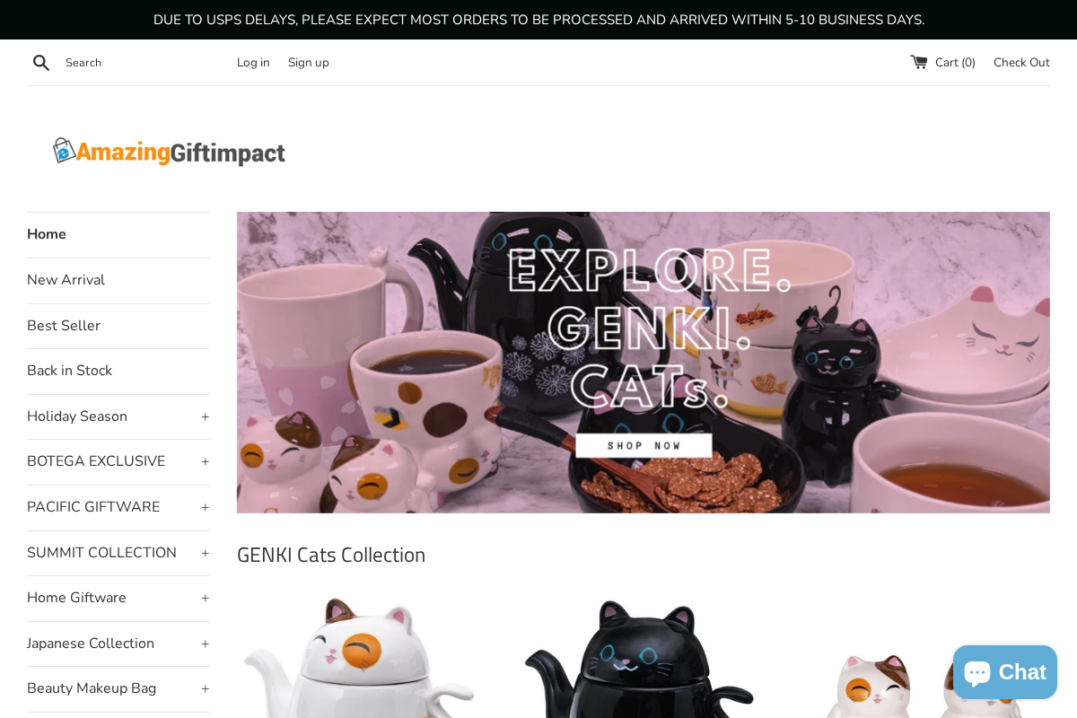 Amazing GiftImpact homepage screenshot