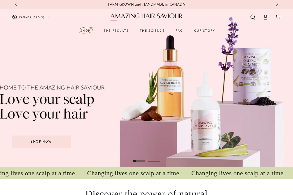Amazing Hair Saviour homepage screenshot