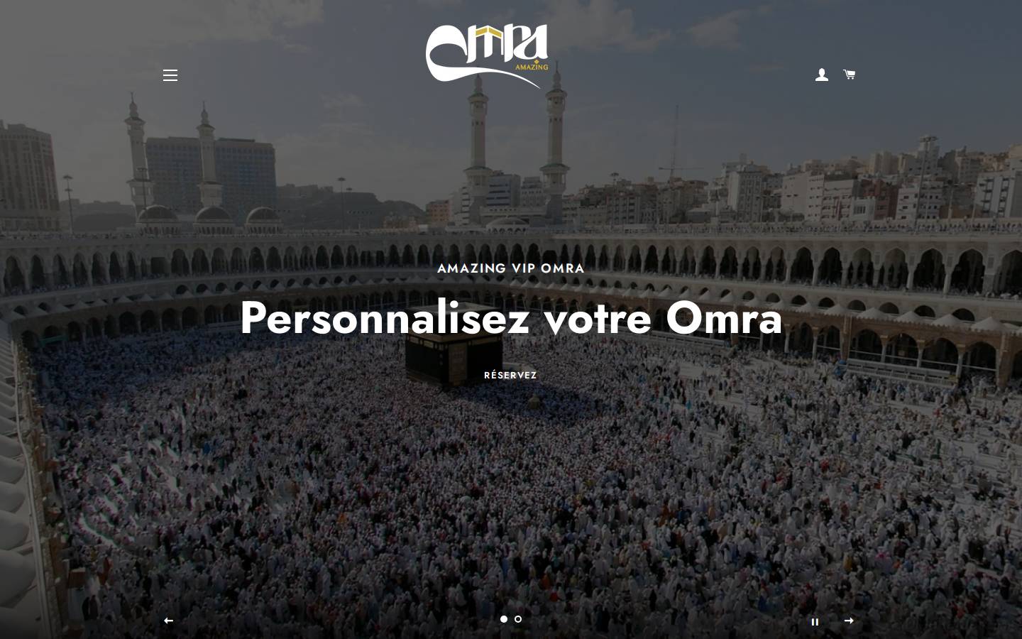 amazingvipomra.com homepage screenshot